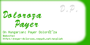 doloroza payer business card